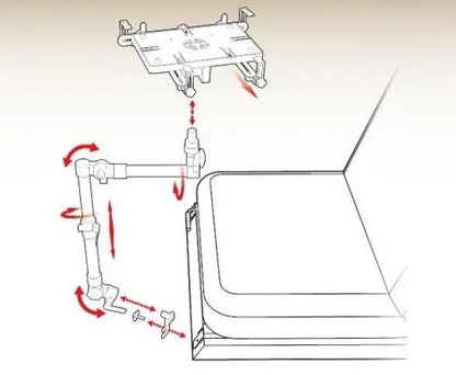 Mobotron MS-526 Heavy Duty Floor Mounted Telescopic Tablet Stand/Holder Mobotron