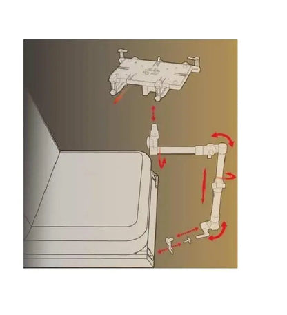 Mobotron MS-526 Heavy Duty Floor Mounted Telescopic Tablet Stand/Holder Mobotron